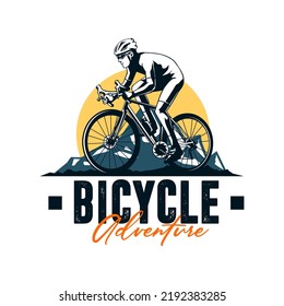 bycycle sport illustration  with vintage style