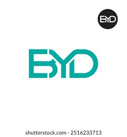BYD Logo Letter Monogram Design