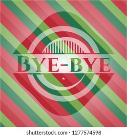 Bye-bye christmas badge.