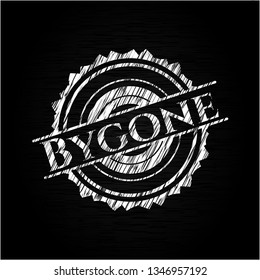 Bygone chalk emblem