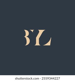 BYL abstract letter logo design. This logo is designed by three abstract letters.