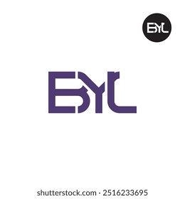 BYL Logo Letter Monogram Design