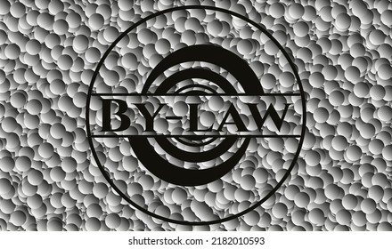 By-law dark badge with bubbles background. Vector Illustration. Detailed. 