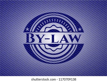 By-law emblem with denim texture