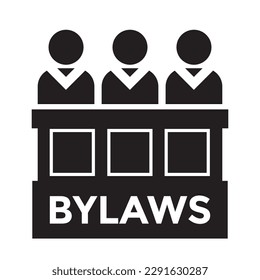 reglamento, icono del panel de jueces, ilustración vectorial