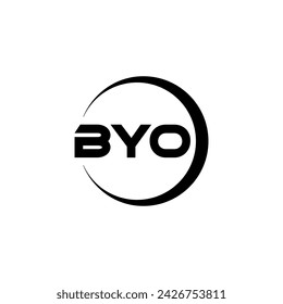 BYO Letter Logo Design, Inspiration for a Unique Identity. Modern Elegance and Creative Design. Watermark Your Success with the Striking this Logo.
