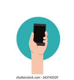 Byod design over white background, vector illustration