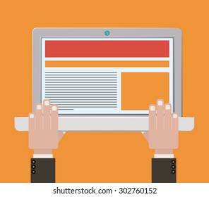 BYOD digital design, vector illustration eps 10