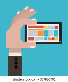 BYOD digital design, vector illustration eps 10