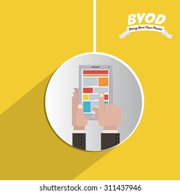 Byod digital design, vector illustration eps 10