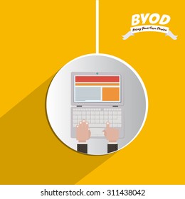 Byod digital design, vector illustration eps 10