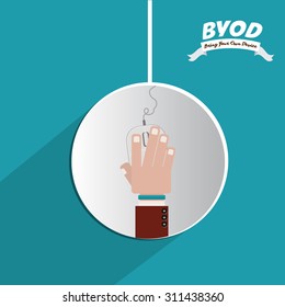 Byod digital design, vector illustration eps 10