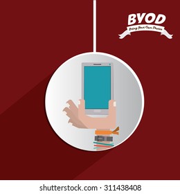 Byod digital design, vector illustration eps 10