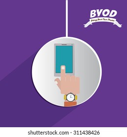 Byod digital design, vector illustration eps 10