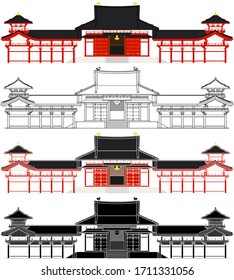 京都 平等院 のイラスト素材 画像 ベクター画像 Shutterstock