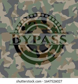 Bypass camouflage emblem. Vector Illustration. Detailed.