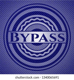 Bypass emblem with jean background