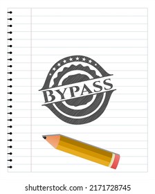 Bypass penciled. Vector Illustration. Detailed. 