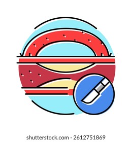 bypass surgery doctor color icon vector. bypass surgery doctor sign. isolated symbol illustration