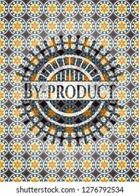 By-product arabic style emblem. Arabesque decoration.