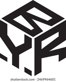 BYR Polygon Logo design, icon, symbol, vector file, 