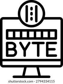 Byte Boulevard Vector Design Icon Style