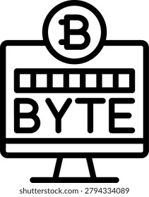 Byte Burst Vector Design Icon Style