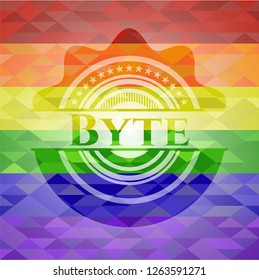 Byte lgbt colors emblem 