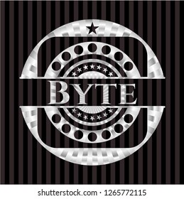 Byte silvery shiny badge