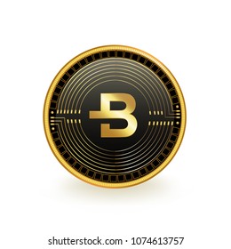 Bytecoin Cryptocurrency Coin Isolated