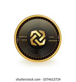 Bytom Cryptocurrency Coin Isolated