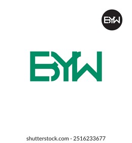 BYW Logo Letter Monogram Design