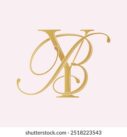 BY,YB, logo BY, Letter BY, monogram BY, vector, logo, Wedding Monogram Initials, Wedding Logo,Wedding Monogram, Logo Design