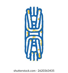 byzantine chain doodle icon sketch vector. byzantine chain sign. isolated symbol illustration