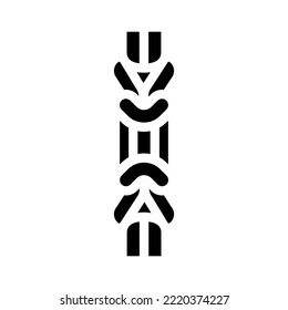 byzantine chain glyph icon vector. byzantine chain sign. isolated symbol illustration