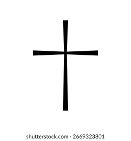 Byzantine cross, simple vector design