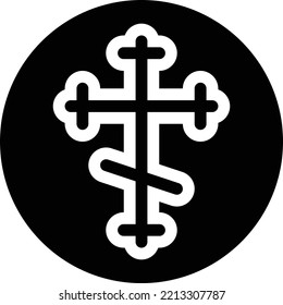 byzantine  Vector illustration on a transparent background. Premium quality symmbols. Glyphs vector icons for concept and graphic design. 

