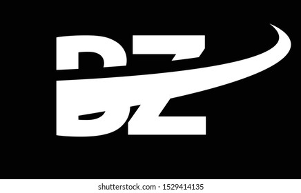 BZ abstract vector logo monogram template