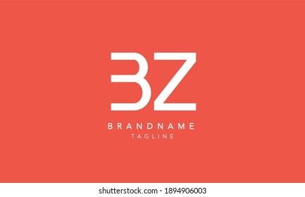 BZ Alphabet initial Letter Abstract Monogram Icon Logo vector illustration