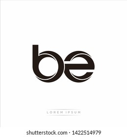 bz b z Initial Letter Split Lowercase Modern Monogram linked outline rounded logo