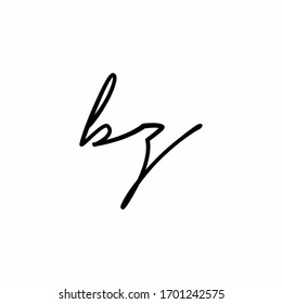 bz handwriting alphabet symbol letter