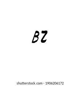 BZ handwritten logo for identity