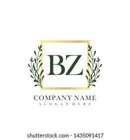 BZ Initial beauty floral logo template
