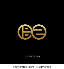 BZ initial letter linked circle capital monogram logo modern template