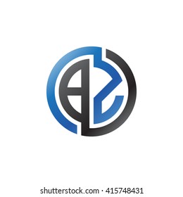 BZ initial letters linked circle logo blue black