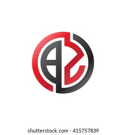 BZ initial letters linked circle logo red black