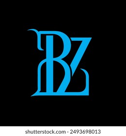 Logo de la letra BZ Diseño creativo.
Vector de concepto único con logotipo de monograma BZ.
BZ creativo moderno plano abstracto iniciales logo de la letra.