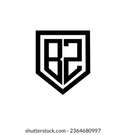 BZ letter logo design with white background in illustrator. Vector logo, calligraphy designs for logo, Poster, Invitation, etc.