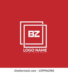 BZ logo concept. Designed for your web site design, logo, app, UI. map pin logo design.BZ corporate identity logo. can be used for business company. modern illustration.modern graphic design