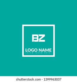BZ logo concept. Designed for your web site design, logo, app, UI. map pin logo design.BZ corporate identity logo. can be used for business company. modern illustration.modern graphic design